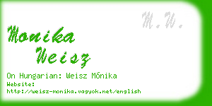monika weisz business card